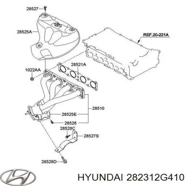 282312G400 Hyundai/Kia turbocompresor