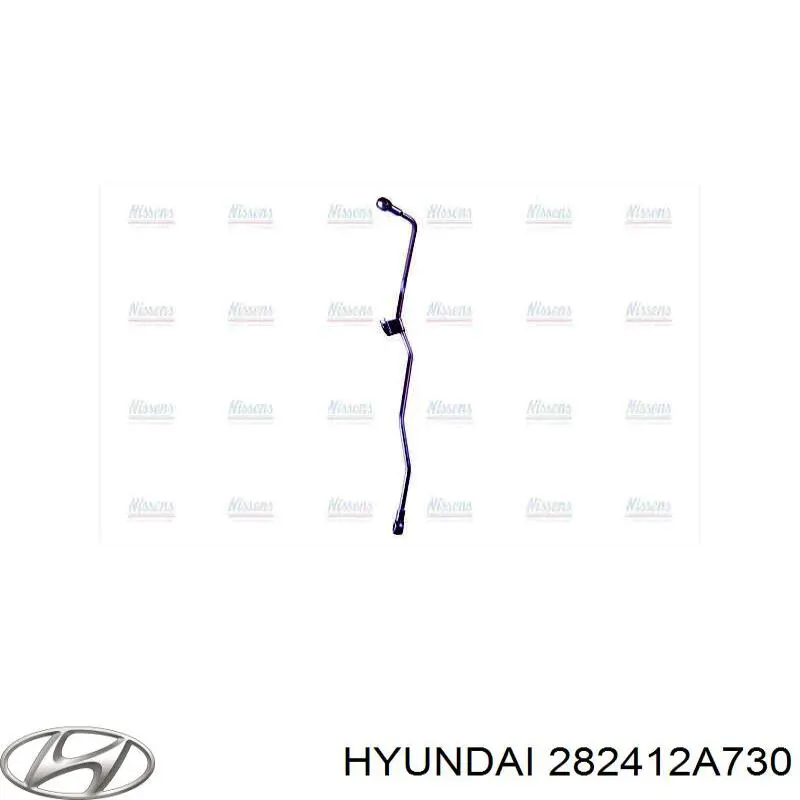 282412A730 Hyundai/Kia Tubo de suministro de aceite a la turbina