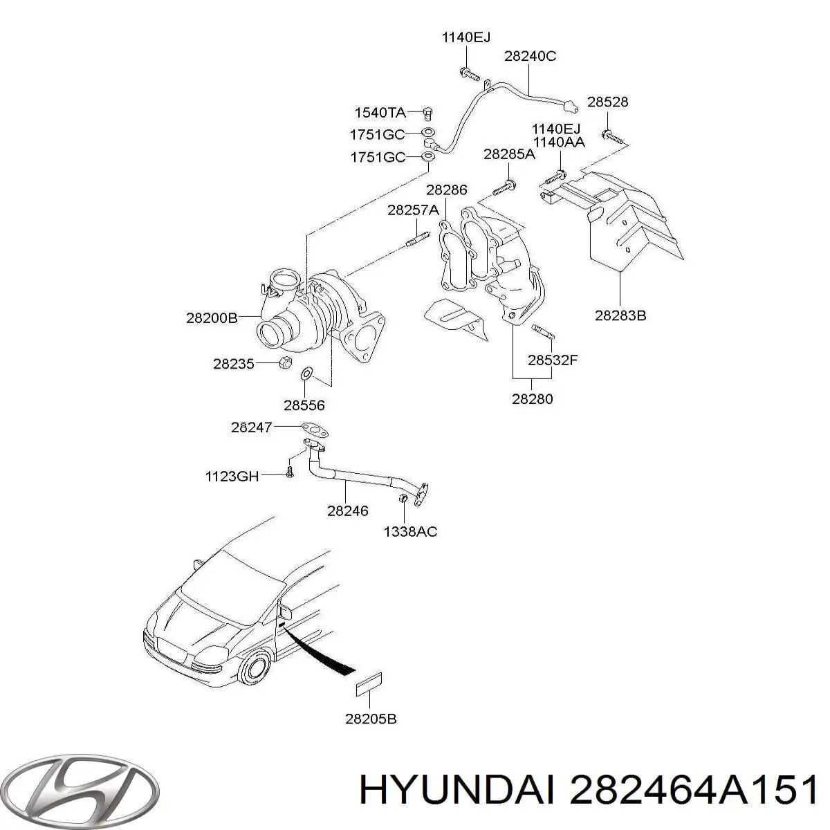 282464A151 Hyundai/Kia