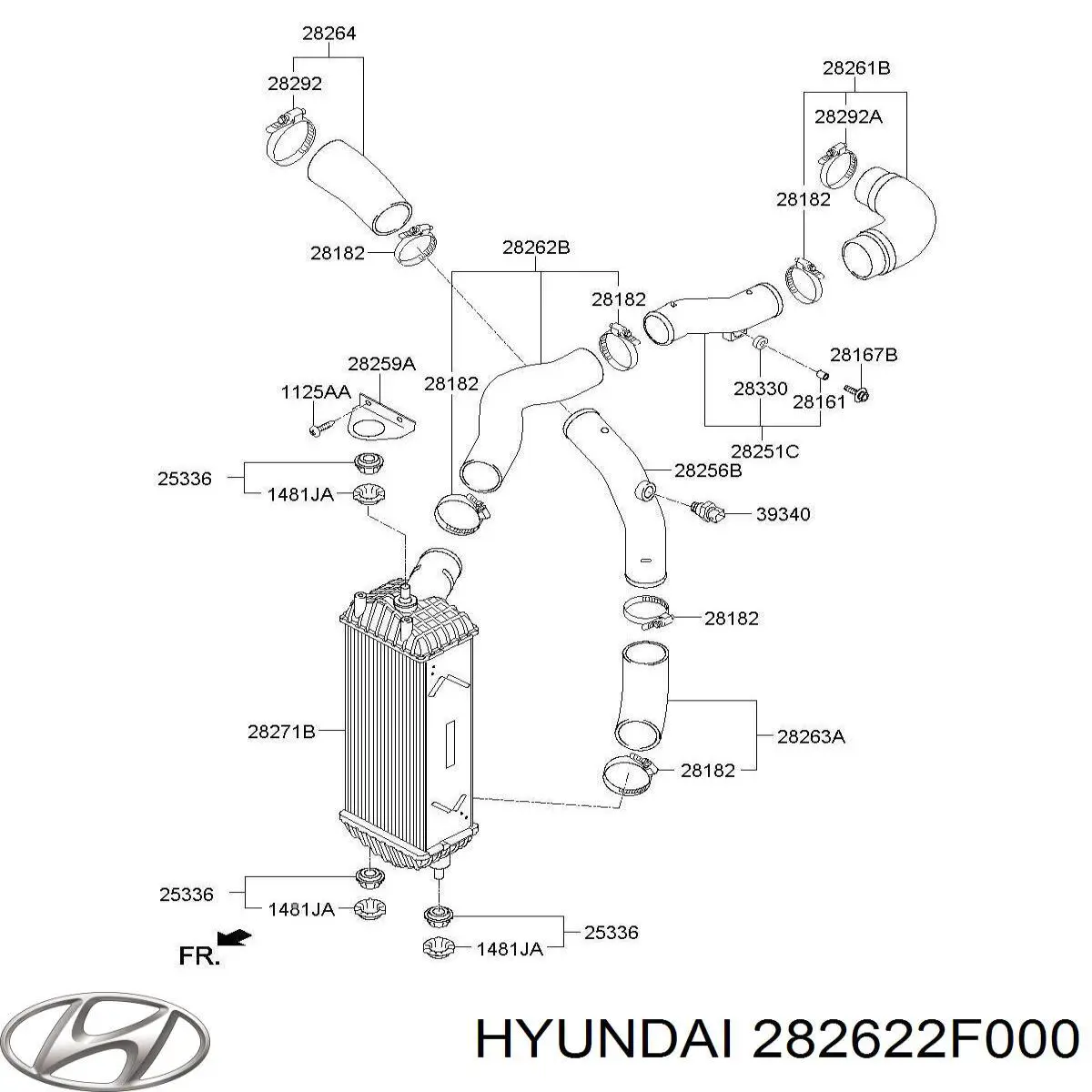 Comprar 282622F000 Hyundai/Kia Tubo intercooler