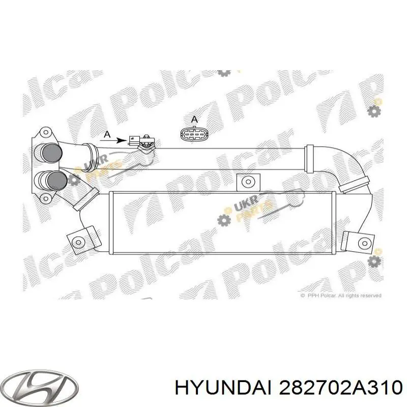 282702A310 Hyundai/Kia radiador de aire de admisión