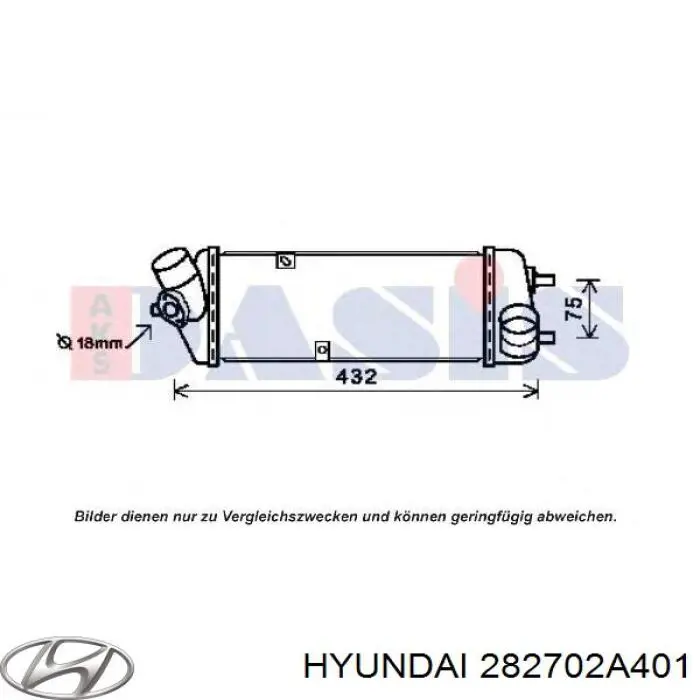 282702A401 Hyundai/Kia intercooler
