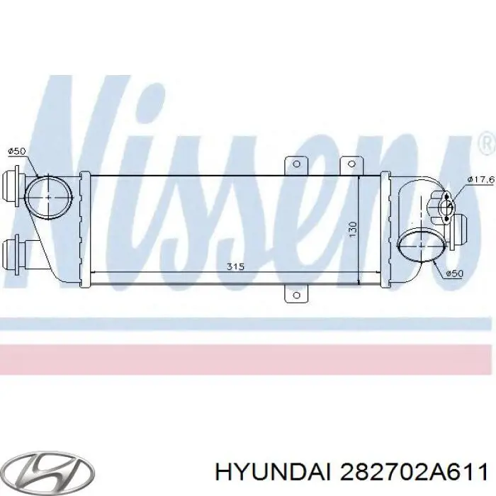 Radiador de aire de admisión Hyundai/Kia 282702A611 precio, desde 65,34 EUR