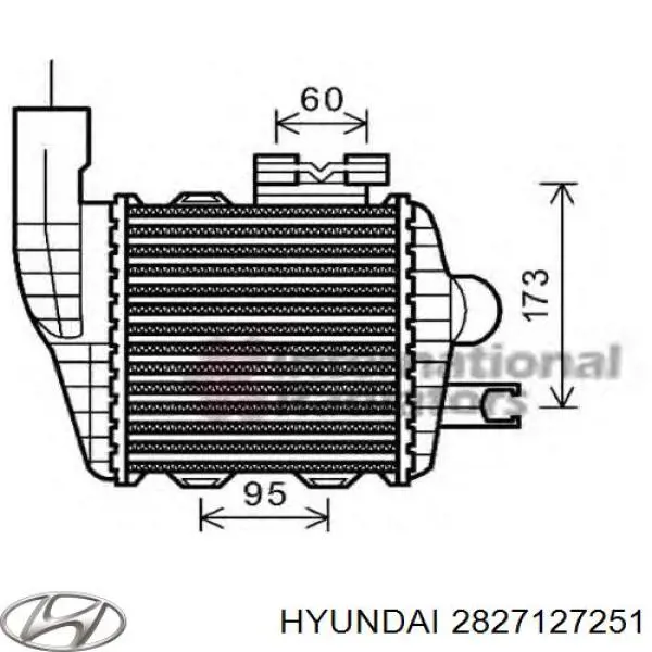 Intercooler 2827127251 Hyundai/Kia