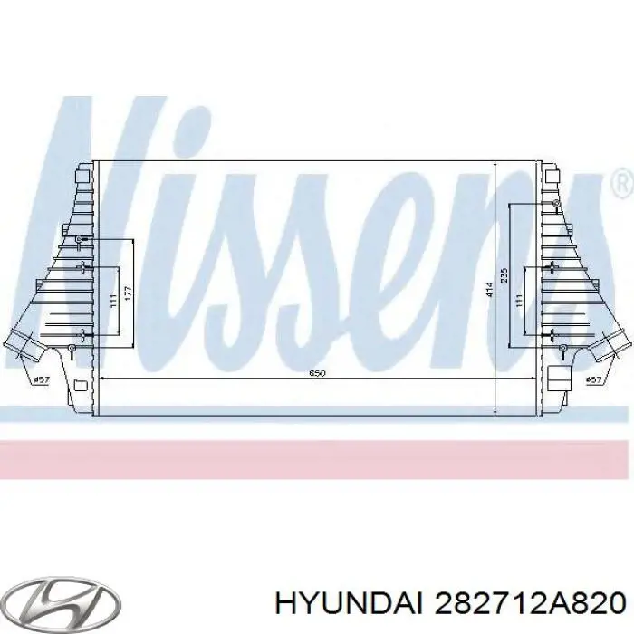 Comprar 282712A820 Hyundai/Kia Turbo intercooler