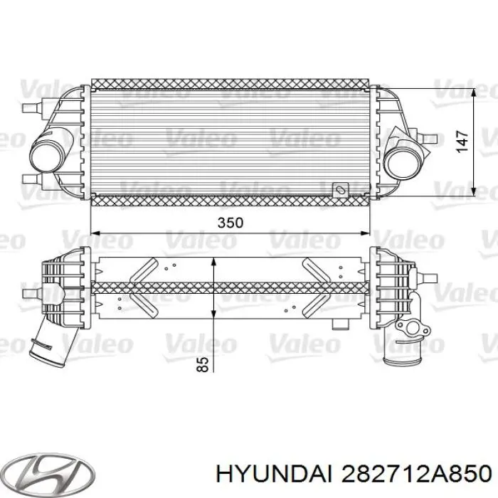 Comprar 282712A850 Hyundai/Kia Turbo intercooler