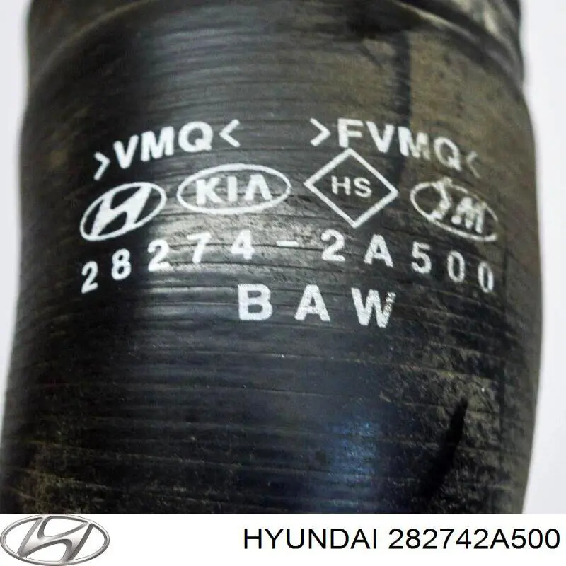 282742A500 Hyundai/Kia tubo intercooler superior