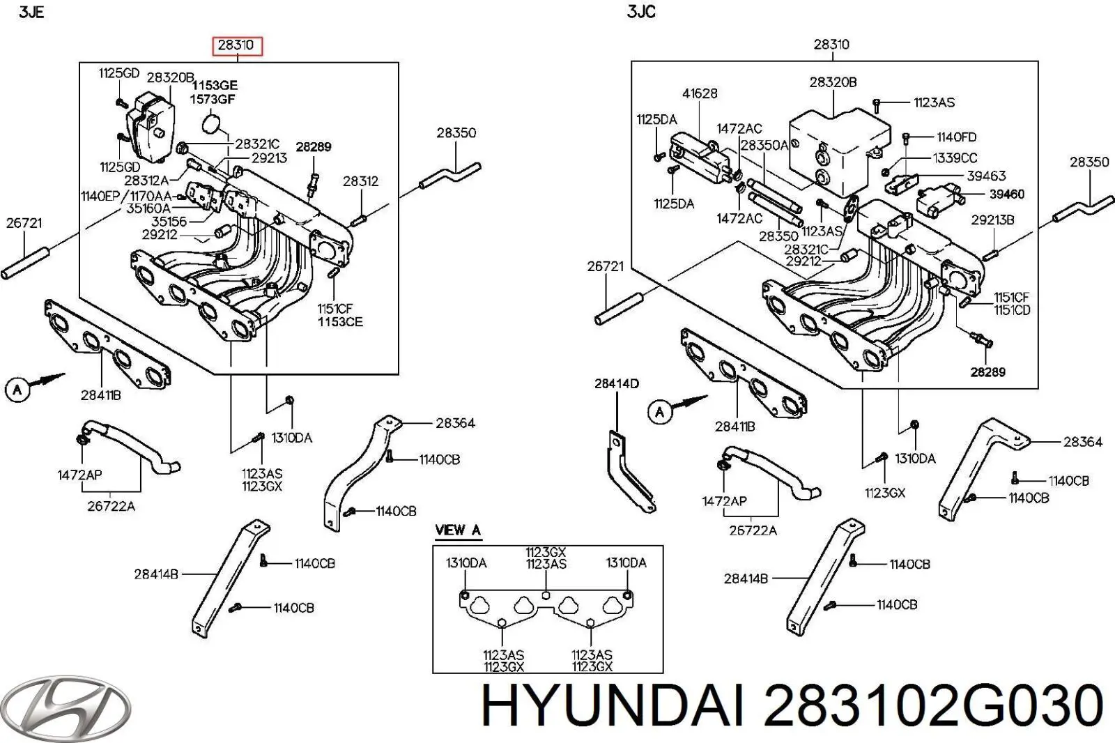 Módulo colector de admisión Hyundai/Kia 283102G030 precio, desde 265,28 EUR
