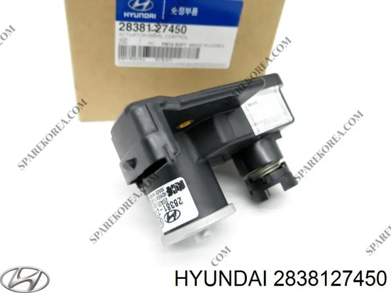 Válvula (actuador) del accionamiento de las mariposas del colector de admisión 2838127450 Hyundai/Kia