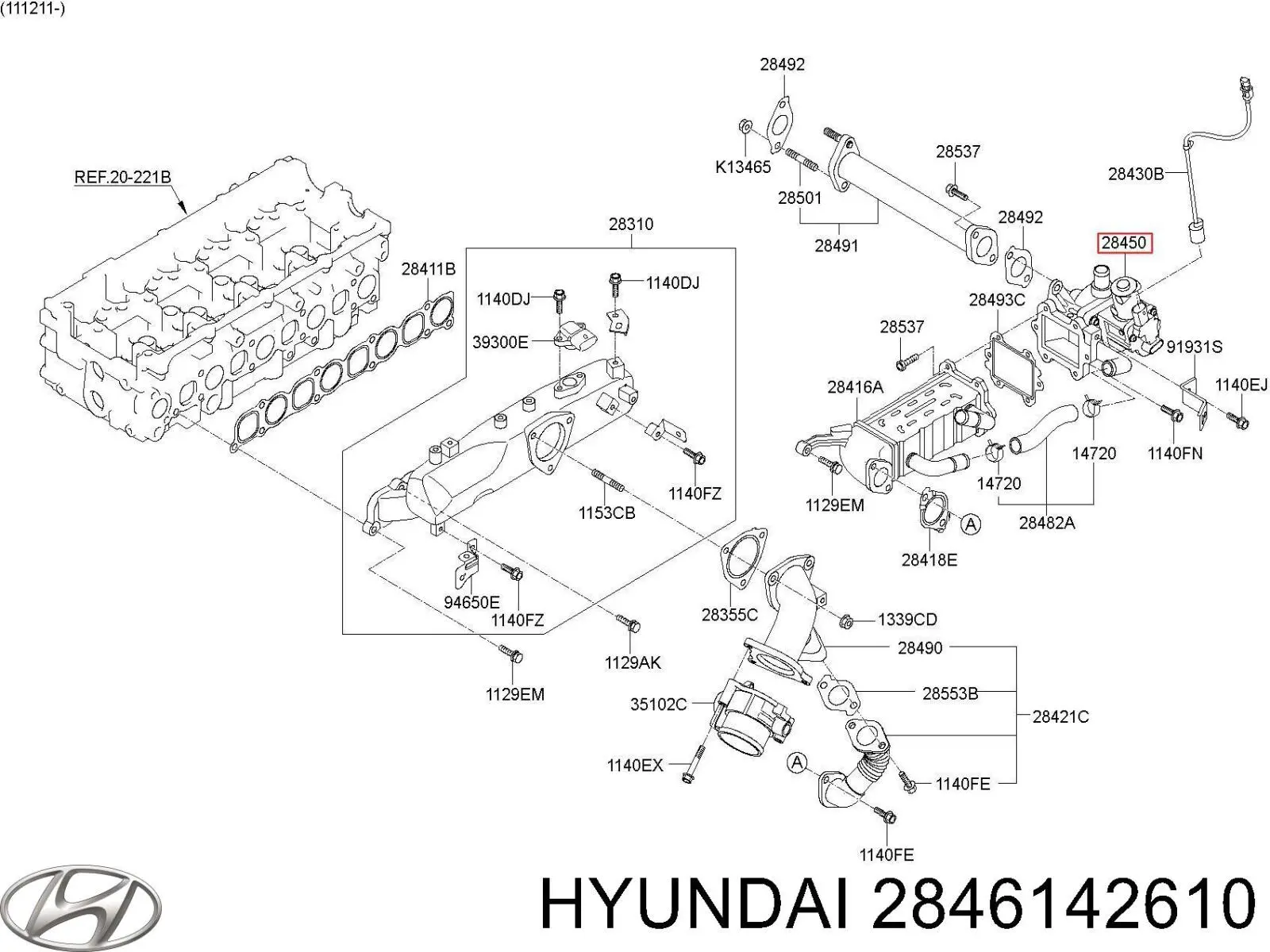 Comprar Válvula EGR Hyundai H100  