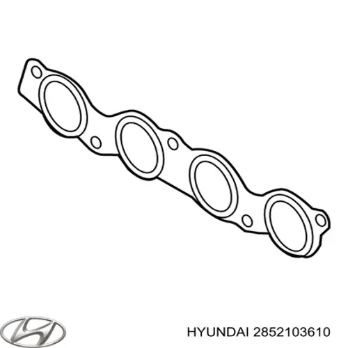 Junta de colector de escape para Hyundai I20 (IB, GB)