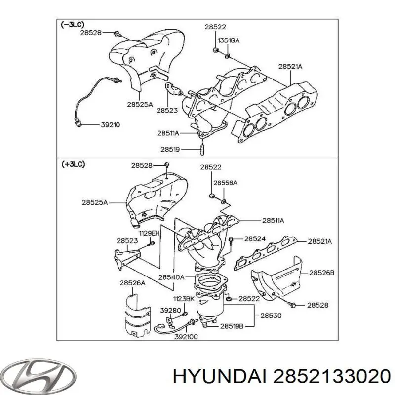 Comprar 2852133020 Hyundai/Kia Junta colector escape