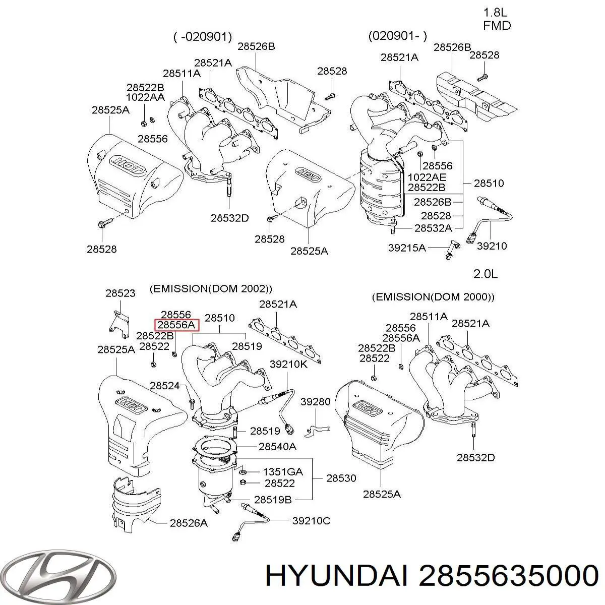 2855635000 Hyundai/Kia