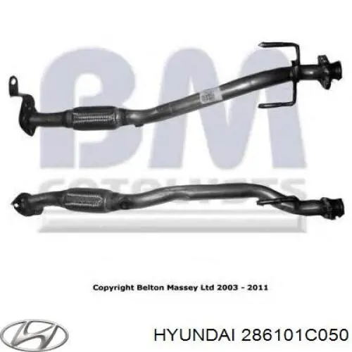 Silenciador, sección delantera Hyundai/Kia 286101C050 precio, desde 85,08 EUR