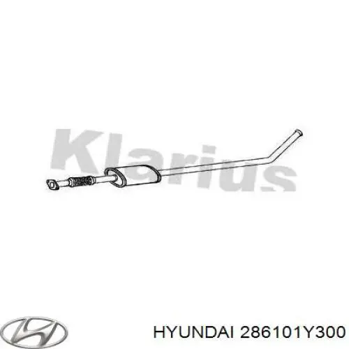 Silenciador, sección delantera Hyundai/Kia 286101Y300 precio, desde 287,38 EUR