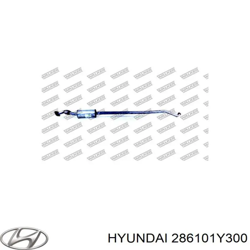 286101Y300 Hyundai/Kia Silenciador de escape delantero 