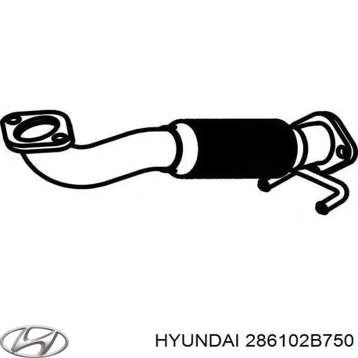 Tubo de admisión del silenciador de escape delantero Hyundai/Kia 286102B750 precio, desde 92,30 EUR