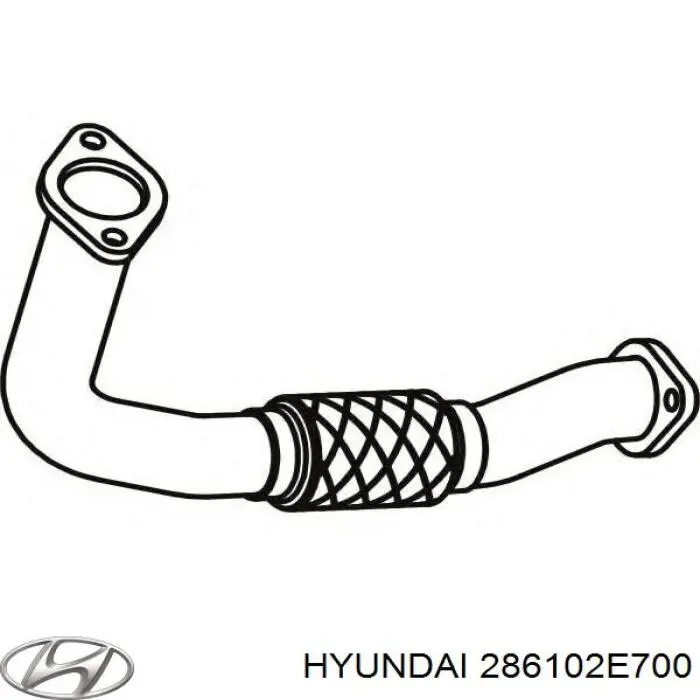 286102E700 Hyundai/Kia silenciador delantero