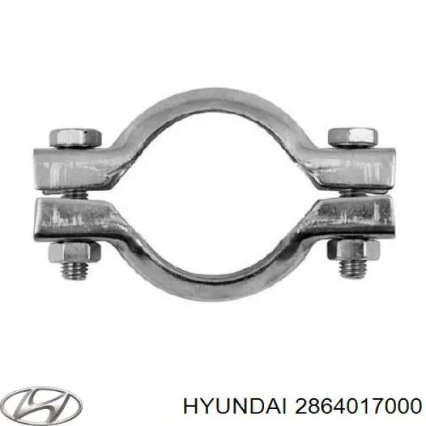 2864017000 Hyundai/Kia abrazadera de tubo de escape trasera