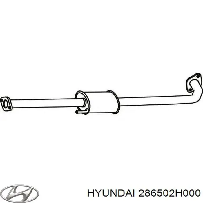 Silenciador central Hyundai/Kia 286502H000 precio, desde 66,75 EUR