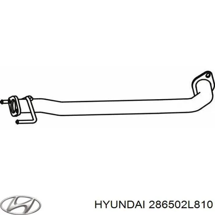 286502L810 Hyundai/Kia silenciador trasero para escape