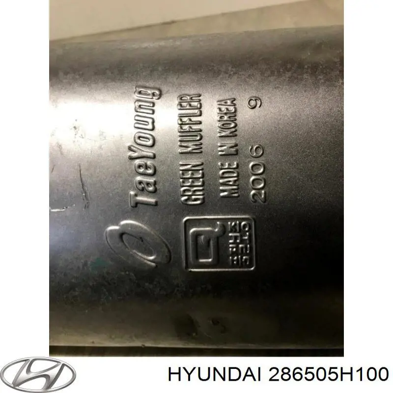 286505H110 Hyundai/Kia silenciador del medio