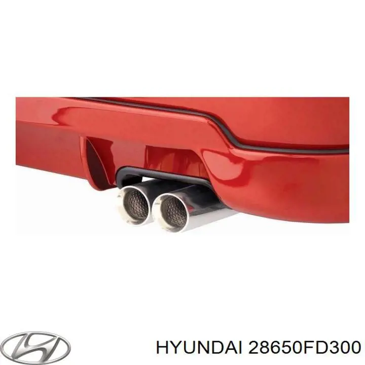 28650FD300 Hyundai/Kia silenciador del medio