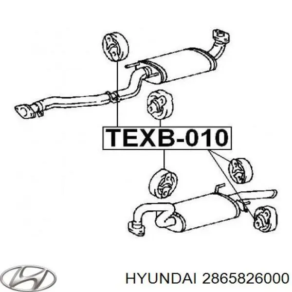 Almohadilla de tope silenciador Hyundai/Kia 2865826000 precio, desde 1,97 EUR