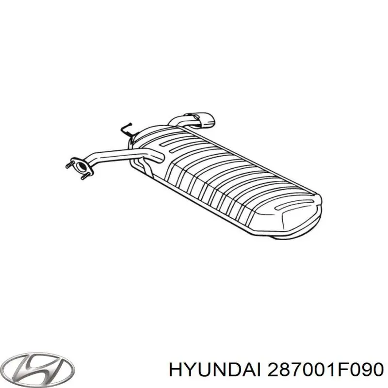 Comprar 287001F090 Hyundai/Kia Tubo de admisión del silenciador de escape delantero