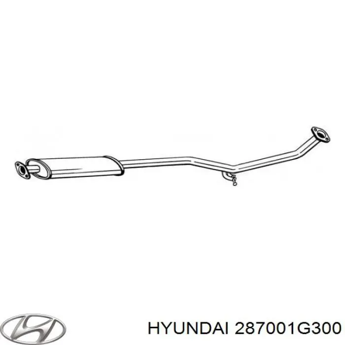 287001G300 Hyundai/Kia Silenciador central