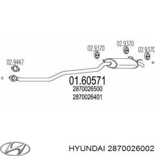 2870026002 Hyundai/Kia