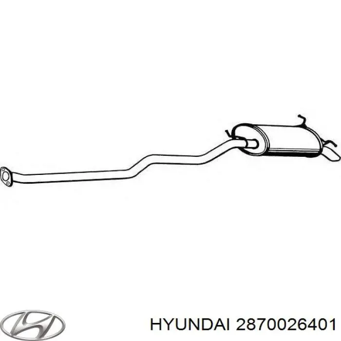 Silenciador trasero Hyundai/Kia 2870026401 precio, desde 116,10 EUR