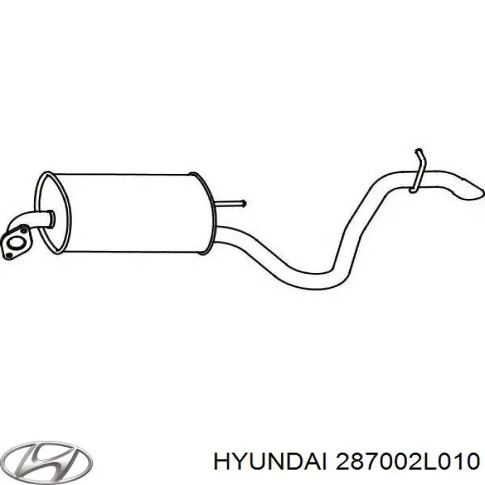 Silenciador trasero Hyundai/Kia 287002L010 precio, desde 78,50 EUR