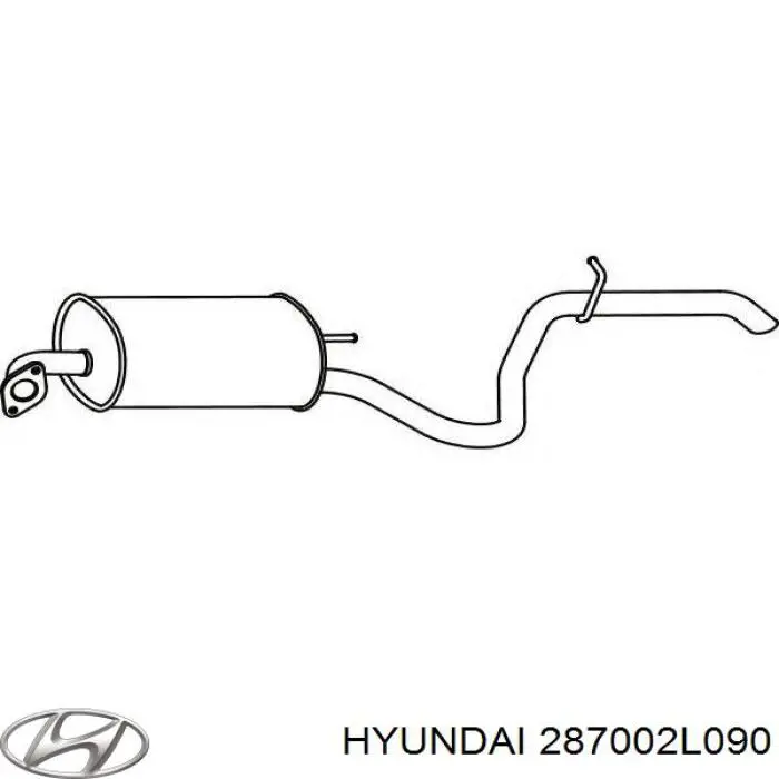 Silenciador trasero Hyundai/Kia 287002L090 precio, desde 90,66 EUR