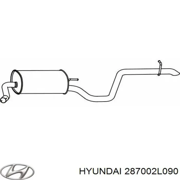 Comprar 287002L090 Hyundai/Kia Silenciador trasero