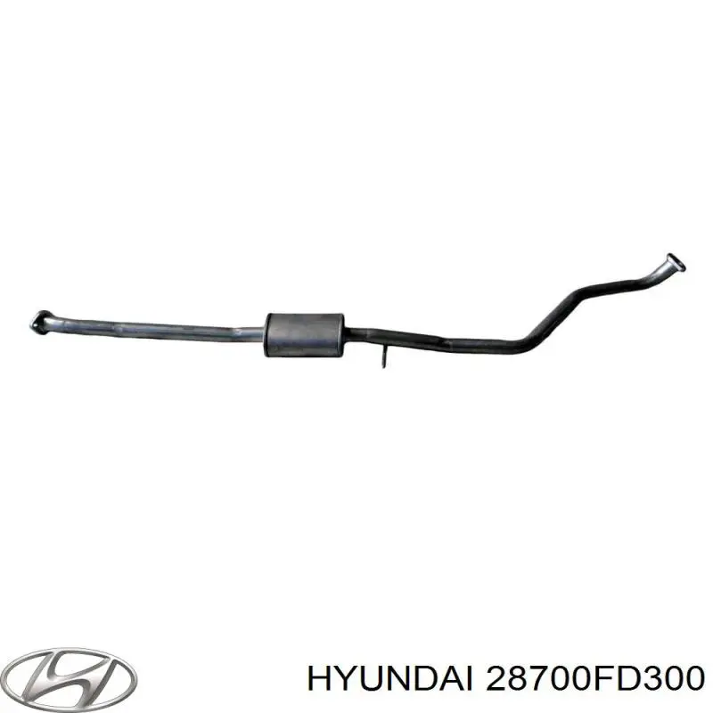 28700FD300 Hyundai/Kia silenciador posterior