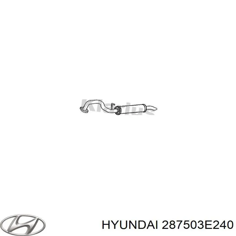 287503E240 Hyundai/Kia silenciador posterior