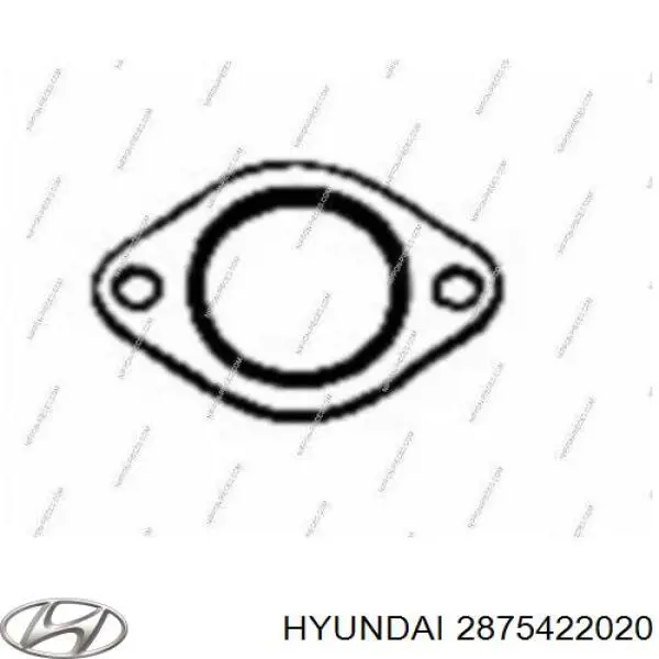 2875422020 Hyundai/Kia junta, tubo de escape silenciador