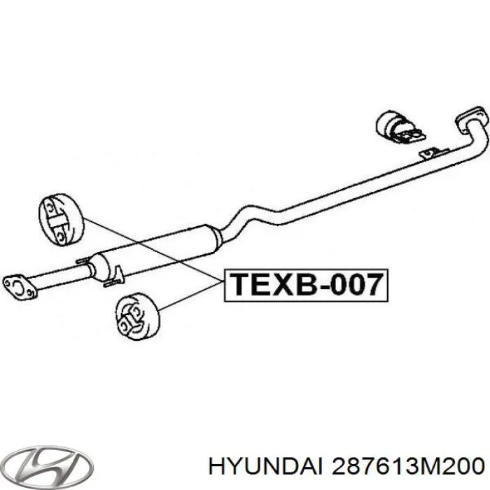 Comprar 287613M200 Hyundai/Kia Soporte de tubo de escape