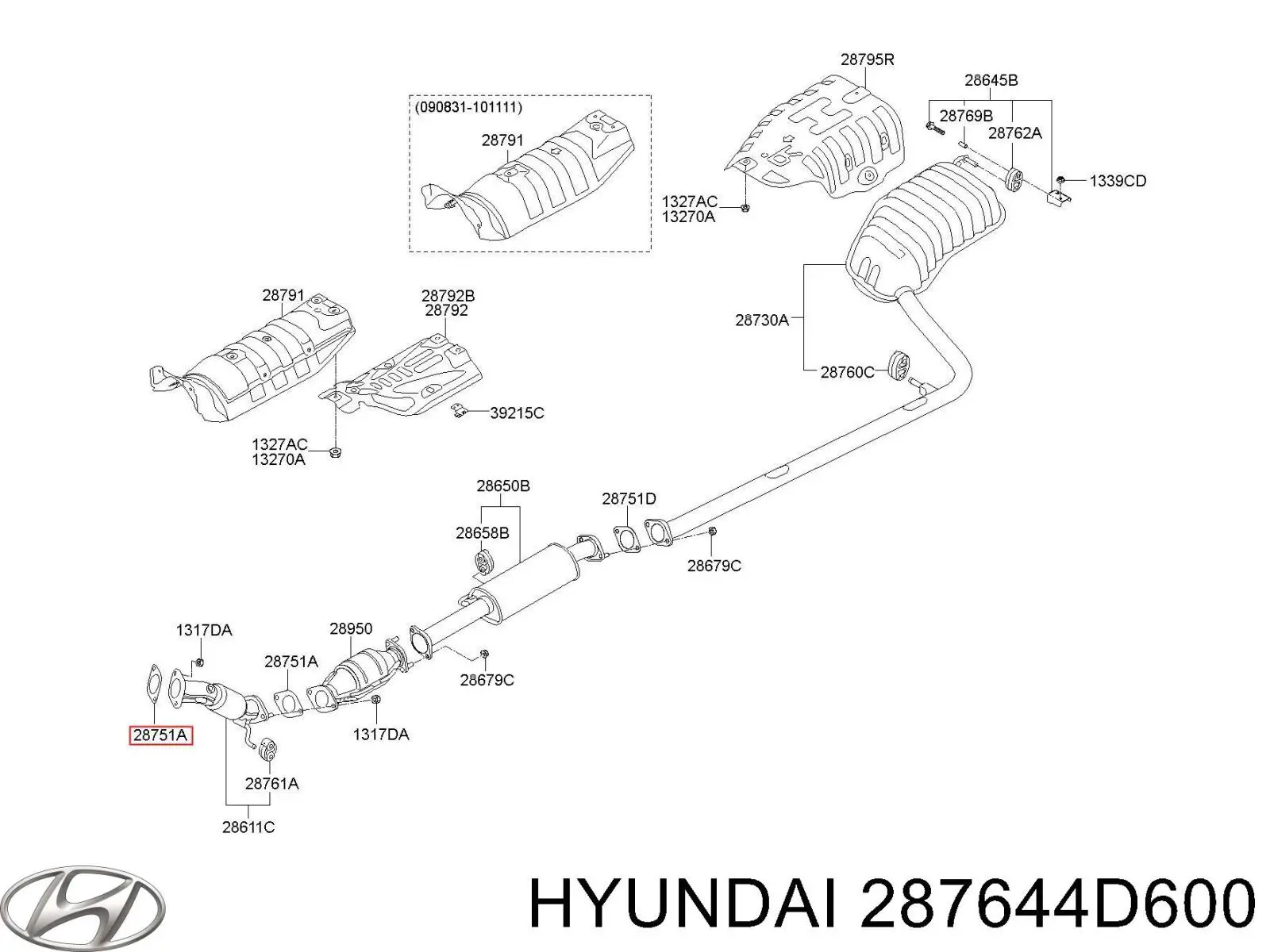 287644D600 Hyundai/Kia