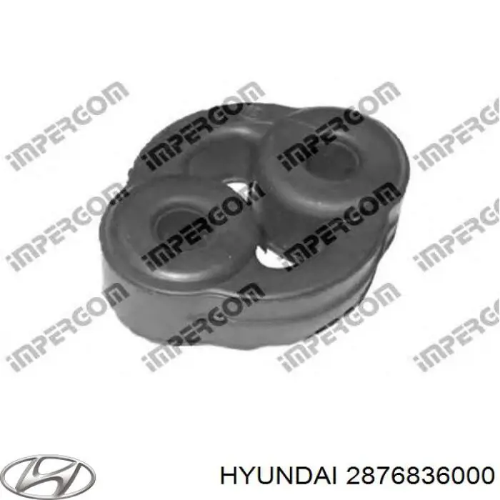 2876836000 Hyundai/Kia soporte, silenciador