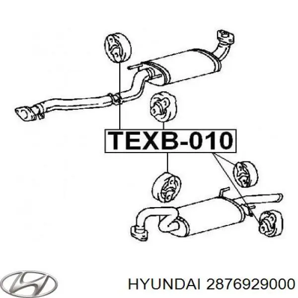 Soporte escape MB376954 Mitsubishi