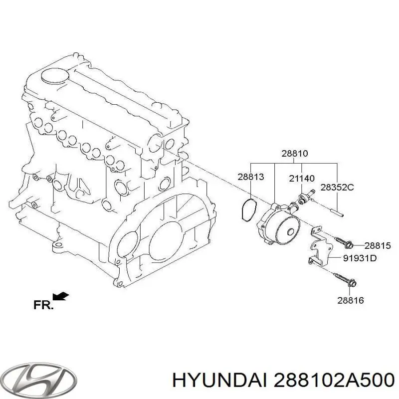 Bomba de vacío del sistema de frenado Hyundai/Kia 288102A500 precio, desde 185,86 EUR