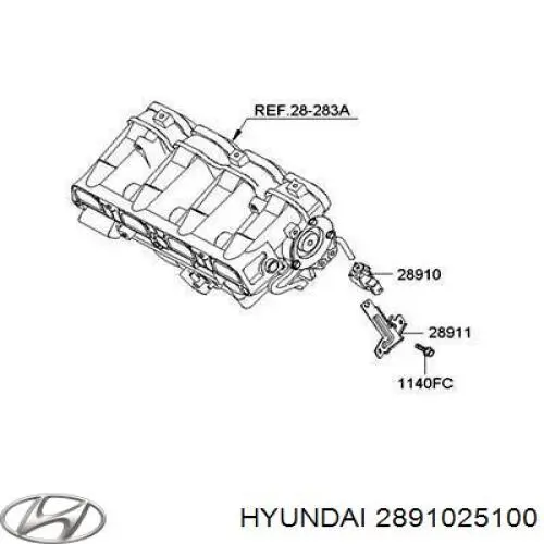 Comprar 2891025100 Hyundai/Kia Válvula de purga del catalizador