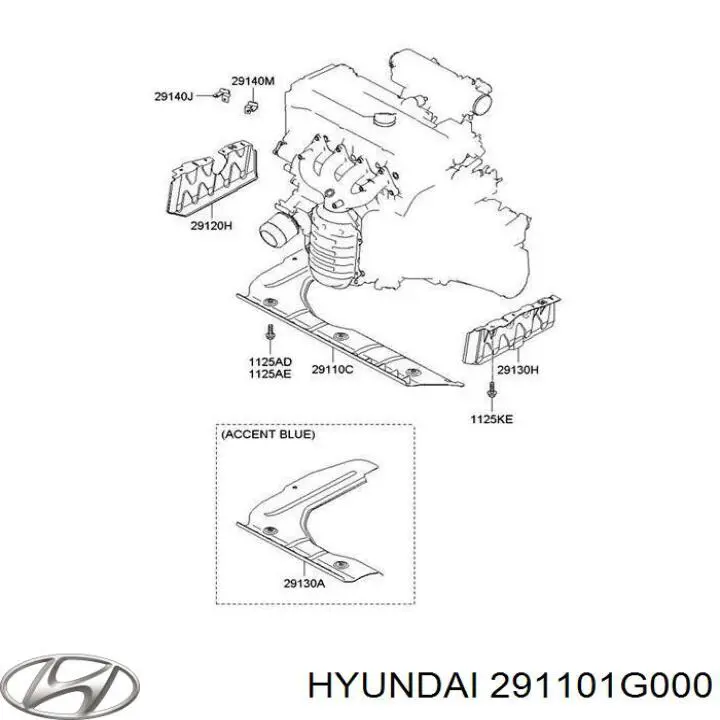 Protección delantera del motor Hyundai/Kia 291101G000 precio, desde 20,70 EUR