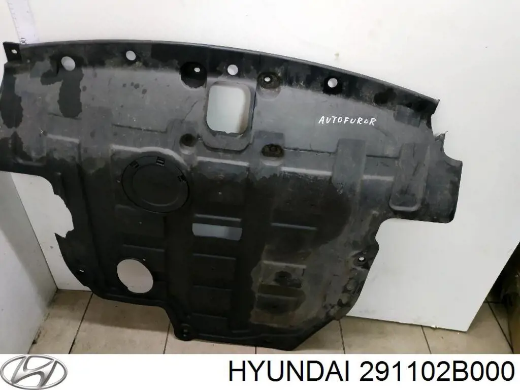 Protector antiempotramiento del motor para Hyundai Santa Fe (CM)