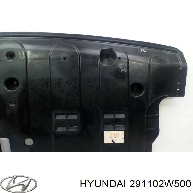 Protector antiempotramiento del motor para Hyundai Santa Fe (DM)