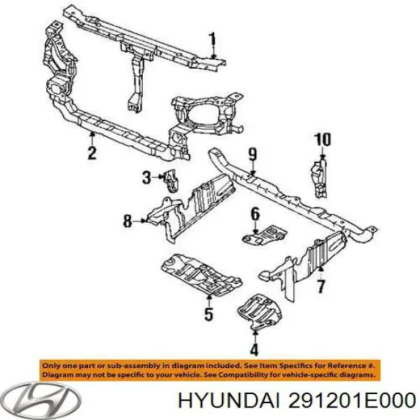 Protector de motor derecho para Hyundai Accent 