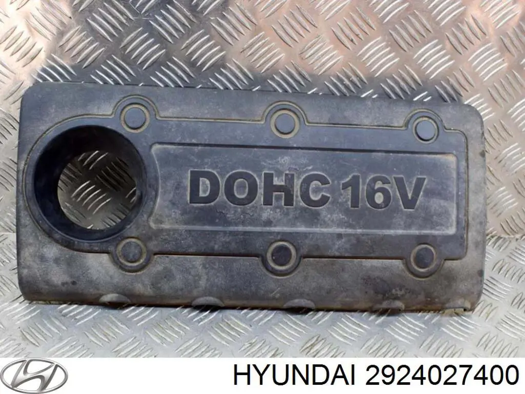 2924027400 Hyundai/Kia cubierta de motor decorativa