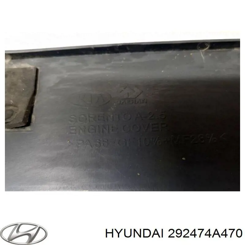 Cubierta decorativa del motor Hyundai/Kia 292474A470 precio, desde 68,24 EUR